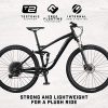 Mongoose Salvo Comp Adult Mountain Bike, 29-inch Wheels, 12-Speed Trigger Shifters, Lightweight Alumminum Small Frame, Hydraulic Disc Brakes, Black
