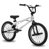Hiland 20 Inch Kids Bike BMX Bicycles Freestyle for Boys Teenagers White Blue