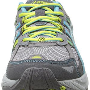 ASICS Women's Gel-Venture 5 Running Shoe, Silver Grey/Turquoise/Lime Punch, 10 M US