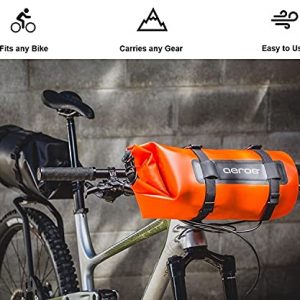 aeroe Spider Handlebar Bike Bag Carrier, Fits All Mountain Bikes, Gravel Bikes, Road Bikes and Electric Bikes, Easy to Install and Use, Carry Any Type of Front Roll Dry Bag, Bag, or Tent up to 11lbs