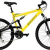 2023 Gravity FSX 1.0 Dual Full Suspension Mountain Bike with Disc Brakes (Yellow, 19in) Product Name