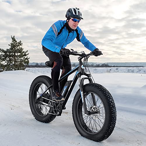 AVANTREK Macrover 100 Electric Bike for Adults, 1.5X Faster Charge, 500W Brushless Motor 36V/13Ah Removable Battery, Front Suspension 26"x4" Fat Tire, 20 MPH Snow Beach Mountain EBike Shimano 7 Speed