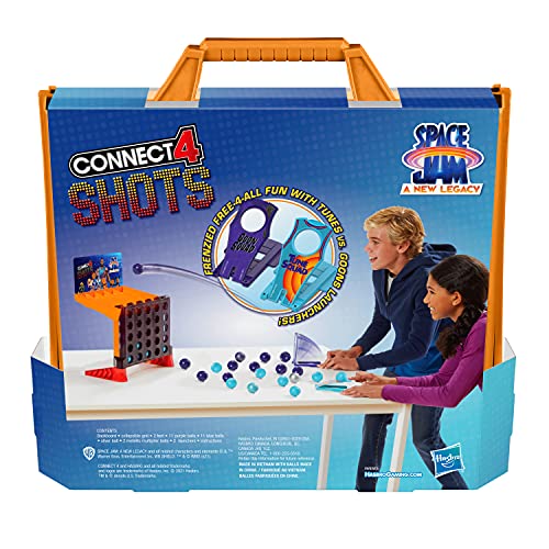 Hasbro Gaming Connect 4 Shots: Space Jam A New Legacy Edition Game, Inspired by The Movie with Lebron James, Fast-Action Game for Kids Ages 8 and Up , Blue