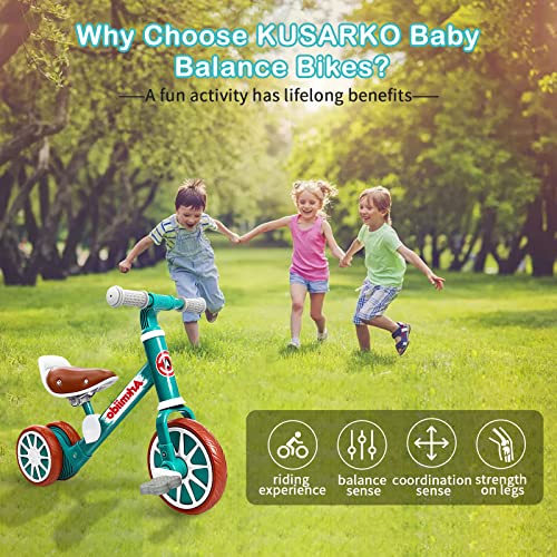 Baby Balance Bike, RidingToys Gifts for Boys Toddlers 2-3 Kids Push Bike Gifts for First Birthday Thanksgiving Christmas (Green)