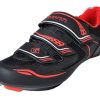 Gavin Men's VELO Road Bike Cycling Shoe, Black/Red, 42 EU