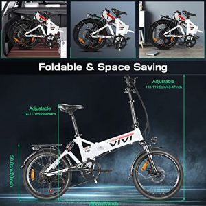 VIVI Folding Electric Bike for Adults 20
