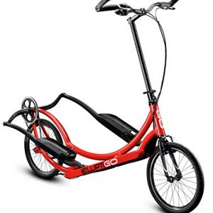 ElliptiGO 8C Long Stride Outdoor Elliptical Bike and Best Hybrid Indoor Exercise Trainer, Red