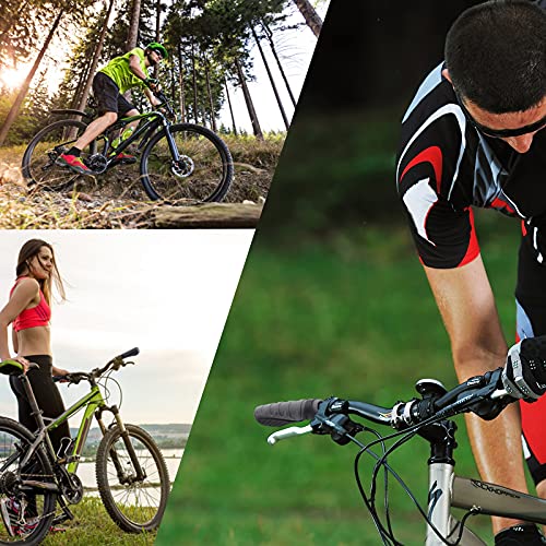 TRELC Antislip Bicycle Handlebars Grips Protector For Bicycle/ Mountain Bike/ Road Bike/ Folding Bike (Black+Grey)