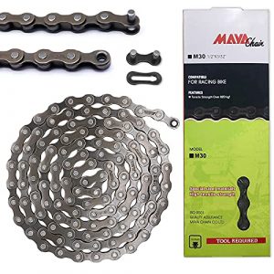 Hycline Bike Chain 6/7/8-Speed,Bicycle Chain 1/2x3/32 Inch,Special Steel for Road Mountain Racing Cycling (116 Links)