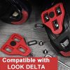 Bike Cleats Compatible with Look Delta (9 Degree Float) and Peloton Bike Pedals for Indoor Cycling and Road Bike Bicycle Cleat Set for Men & Women Cycle Shoes