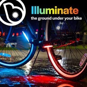 Brightz GoBrightz LED Bike Frame Light, Blue - LED Bike Frame Light for Night Riding - 4 Modes for Flashing or Constant Glow - Fun Safety Light Bike Accessories for Kids, Boys, Girls, Teens & Adults
