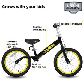 JOYSTAR 16 Inch Kids Balance Bike for Big Kids 4 5 6 7 8 Years Old Boys Girls 16 in Large Balance Bike with Adjustbale Seat, 16