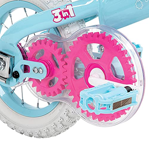 Huffy 22311 Grow 2 Go Balance Bike to Pedal Con Version Kids Bike44; Light Blue - One Size