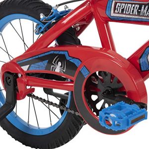 Huffy Marvel Spider-Man Kid Bike Quick Connect Assembly, Handlebar Plaque & Training Wheels, 16