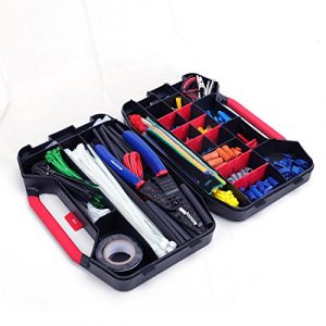WORKPRO 582-piece Crimp Terminals, Wire Connectors, Heat Shrink Tube, Electrical Repair Kit with Wire Cutter Stripper