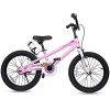 RoyalBaby Kids Bike Boys Girls Freestyle BMX Bicycle With Kickstand Gifts for Children Bikes 18 Inch Pink