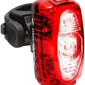 NiteRider Omega 300 Lumens USB Rechargeable Bike Tail Light Powerful Daylight Visible Bicycle LED Rear Light Easy to Install Road Mountain City Commuting Adventure Cycling Safety Flash