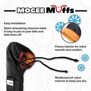 Mogee Muffs Bike Handlebar Mittens Extreme Cold Weather Mountain Commuter MTB Flat Handlebar Bike Bar Covers Cyclist Pogies Mittens