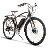 Commuter Electric Bike for Adults, City Cruiser Ebike 500W Powerful Brushless Motor Cargo, 20+MPH, 50+Miles, 28" Electric Bicycle with Removable 48V 13Ah Larger Battery, Professional Shimano 7-Speed
