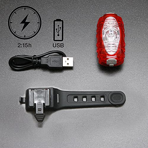 NiteRider Omega 330 Lumens USB Rechargeable Bike Tail Light Powerful Daylight Visible Bicycle LED Rear Light Easy to Install Road Mountain City Commuting Adventure Cycling Safety Flash
