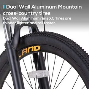 Hiland Aluminum Mountain Bike,All Shimano Drive Train, 24 Speeds,26 inch Wheels, with Disc Brake,3 Sizes for Men Mens Bikes