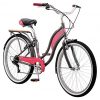 Kulana Lakona Tide Adult Beach Cruiser Bike, 26-Inch Wheels, 7-Speed, Gray/Pink (R7317AZ)