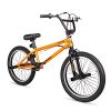 Hiland 20 inch BMX Freestyle Bike for Boys Girls and Beginner-Level to Advanced Riders with 360 Degree Gyro & 4 Pegs Orange