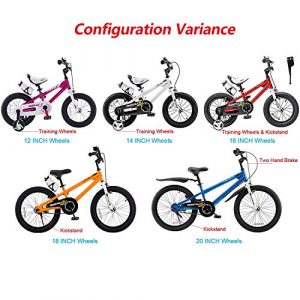 RoyalBaby Kids Bike Boys Girls Freestyle BMX Bicycle With Kickstand Gifts for Children Bikes 18 Inch Red