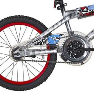 Dynacraft Hot Wheels Kids Bike Boys 18 Inch with Rev Grip Accessory, Kickstand