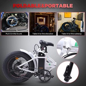 ECOTRIC Electric Bike 500W Foldaway Ebike 20