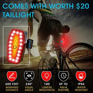 Upgrade System Super Bright 7000 Lumens LED Bike Lights Front and Back,Powerful USB Rechargeable Bicycle Headlight-20Mode up to 10+ Hours,Waterproof Bike Headlight Taillight for Cycling Road Mountain