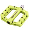 BONMIXC MTB Pedals 9/16” Thread Non-Slip Flat Road Bike Pedals Sealed Bearing Nylon Fiber Bicycle Pedals Green