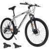 Contrex Mountain Bike 26 Inch Wheels, 21 Speed Genuine Shimano Shifter Kit, Lightweight Aluminum Frame Trail Bicycle with Suspension Double Disc Brake, for Men Women Adult