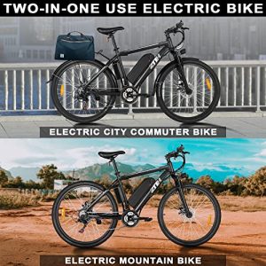 ZNH Electric Bike, 26'' E Bicycle for Adults 350W Electric Commuter Bike/Mountain Bike, Adult Ebike with Removable 36V/10AH Battery UL Certified, Electric City Bicycles for Adult/Shimano 21-Speed