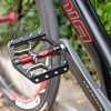 Road/Mountain Bike Pedals - 3 Bearings 9/16” Aluminum Alloy Bicycle Pedals - Mountain Bike Pedal with Removable Anti-Skid Nails