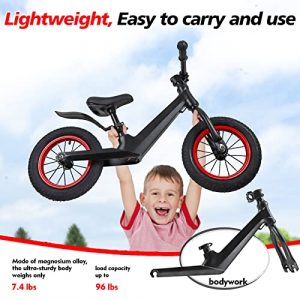 HEMDRE Kids Balance Bike for Boys and Girls 18 Months, 2, 3, 4 and 5 Years Old, 12