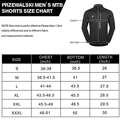 Przewalski Cycling Bike Jackets for Men Winter Thermal Running Jacket Windproof Breathable Reflective Softshell Windbreaker (Small,Black)