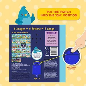 DITTY BIRD Baby Musical Toy: United Songs of America Musical Sound Toys for Babies, 1 Year Old boy and 1 Year Old Girl Gifts. Educational Music Sound Books for Toddlers 1-3. Award-Winning!