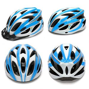 AGH Adult Bike Helmet, Lightweight Bike Bicycle Helmets for Women Men, Adult Helmet with Detachable Visor (Blue)