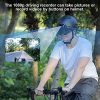 KRACESS Adult Bike Helmet Bluetooth Smart Helmet with Driving Recorder and LED Taillight Function for Urban Commuter Detachable Visor Mens/Womens Bike Helmet(Black)