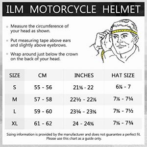 ILM Motorcycle Dual Visor Flip up Modular Full Face Helmet DOT with 6 Colors (S, Gloss Black)