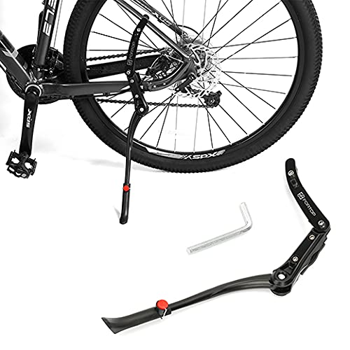 FORTOP Bike Support Bicycle Kickstand Adjustable Aluminum Alloy for 22" 24" 26" 28" Mountain Bike/Road Bicycle/BMX/MTB/City Commuter Bike/Kids Bike/Sports Bike/Adult Bike/700 Road Bike (Length)