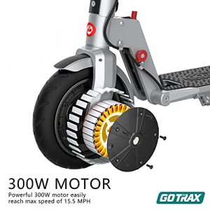 Gotrax XR Ultra Electric Scooter, LG Battery 36V/7.0AH Up to 18 Miles Long-range, Powerful 300W Motor & 15.5 MPH, UL Certified Adult E-Scooter for Commuter (Gray)