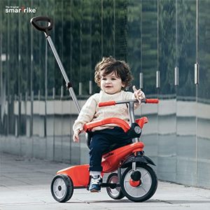 smarTrike Breeze Toddler Tricycle for 1,2,3 Year Olds - 3 in 1 Multi-Stage Trike, Red