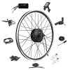EBIKELING Waterproof Ebike Conversion Kit for Electric Bike 26" Front or Rear Wheel Electric Bicycle Hub Motor Kit, 500W, Front/LCD/Thumb