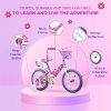 Titan Girl's Flower Princess BMX Bike, Pink, 16-Inch