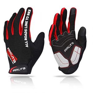 Arltb Bike Gloves 3 Size 3 Colors Bicycle Cycling Biking Gloves Mitts Full Finger Pad Breathable Lightweight for Bike Riding Mountain Bike Motorcycle Free Cycle BMX Lifting Fitness Climbing