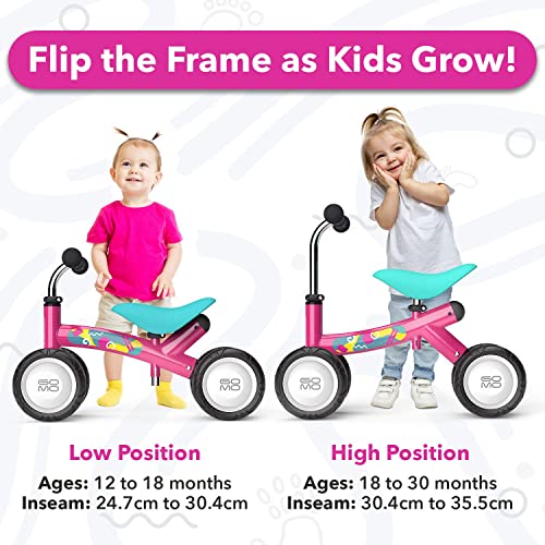 GOMO Sprout Flip Baby Balance Bike (Pink)