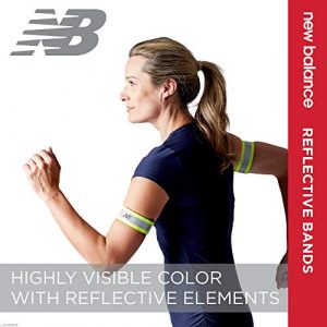 New Balance Reflective Bands - Runners Reflective Arm Band & Leg Ankle Band | Reflective Safety Band for Night Time Running/Jogging, Walking, Cycling/Bicycle/Bike for Women, Men, Kids
