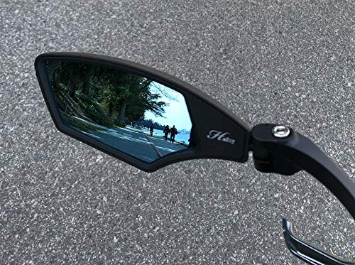 Hafny NEW Handlebar Bike Mirror, HD,Blast-resistant, Glass Lens, HF-MR095 (Anti-glare left)